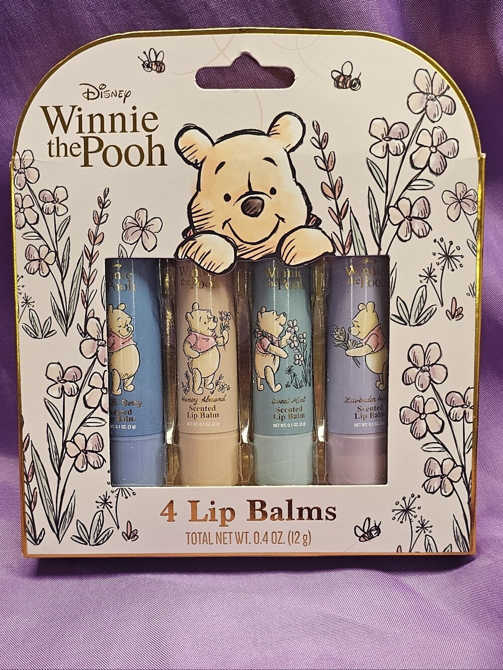 Winnie the Pooh 4-Pack Scented Lip Balms
